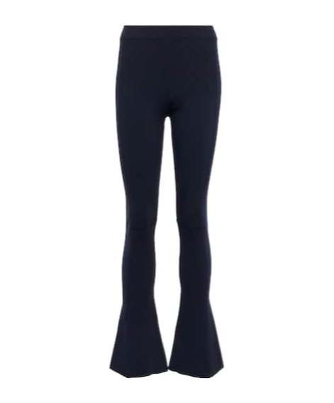 Jacquemus High-waisted Flared Casual Pants In Black