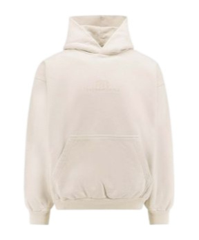Balenciaga Hoodie In Nude