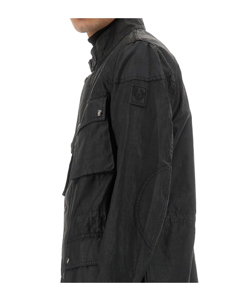 Belstaff Multiple-pocket Leather Jacket In Black