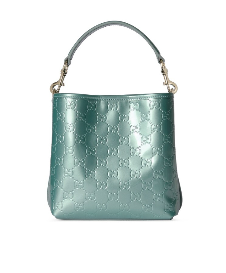 Gucci Gg Emblem Small Bucket Bag In Pattern