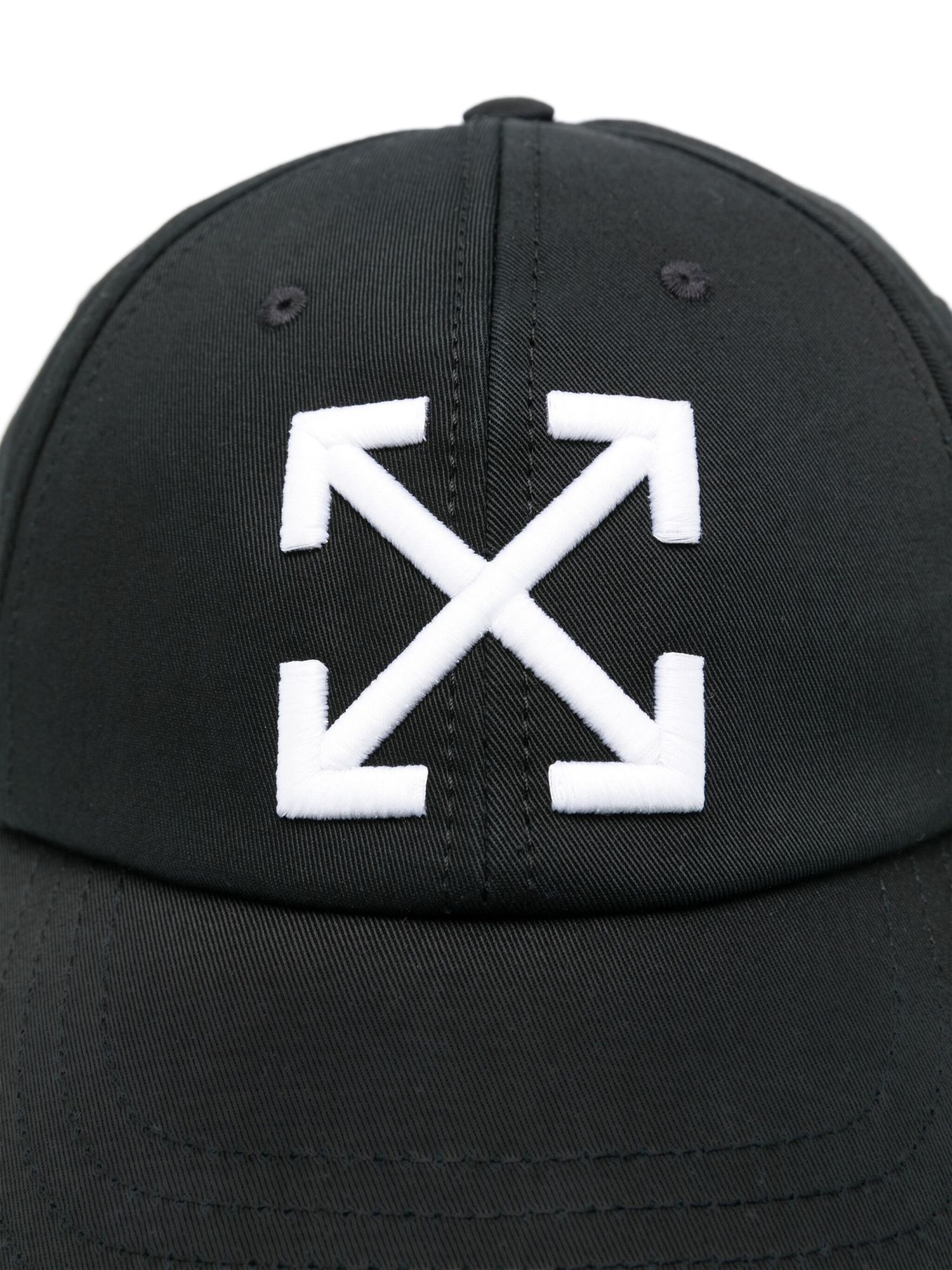 Shop Off-white Arrow Drill Cap In Black