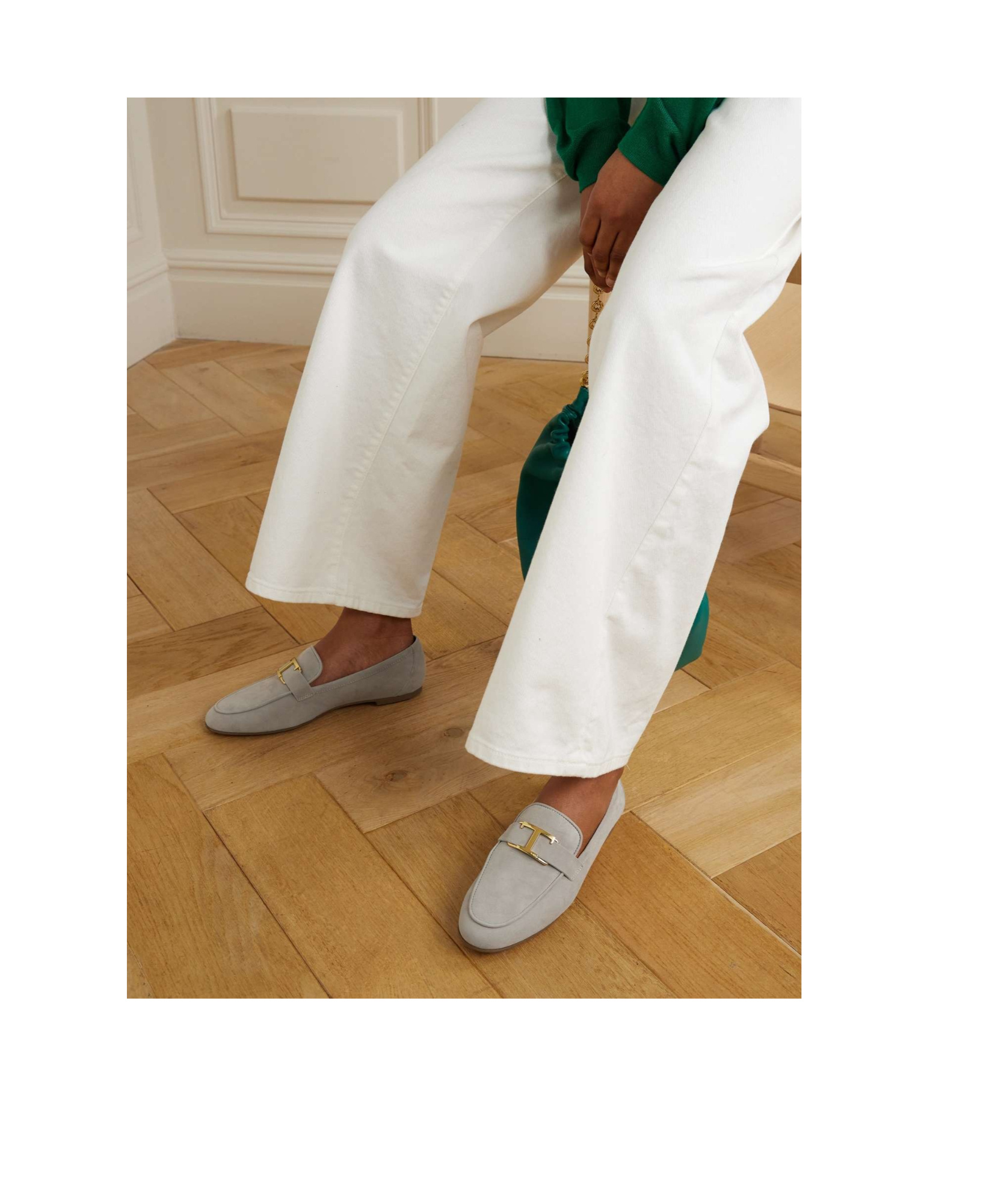 Tod's Suede Kate Loafers Hardware In Multicolor