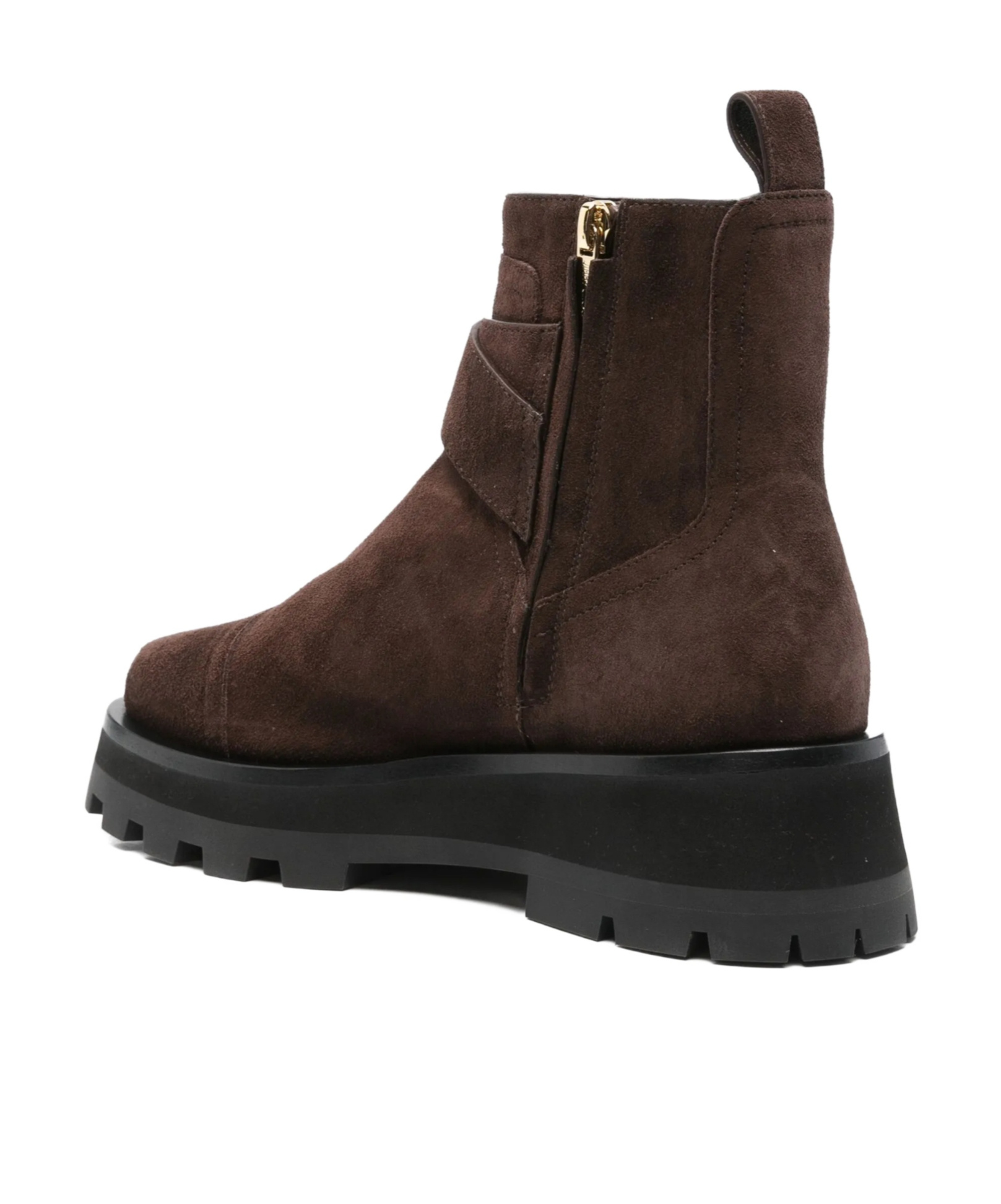 Jimmy Choo 45mm Meena Flat Suede Ankle Boots In Brown