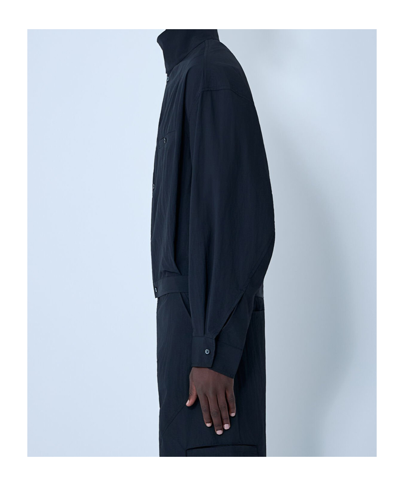 Jacquemus Long-sleeved Casual Jacket In Blue