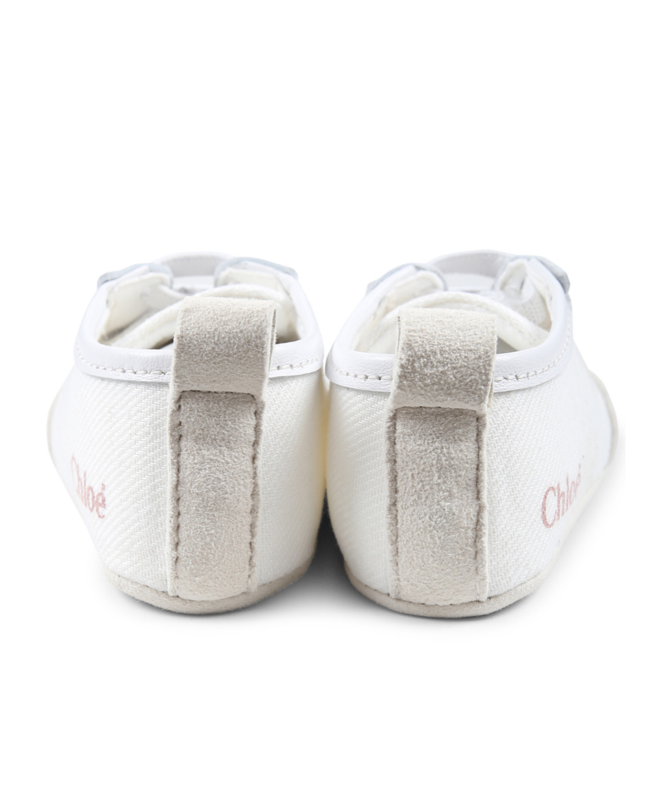 Chloé Round-head Sneakers In White