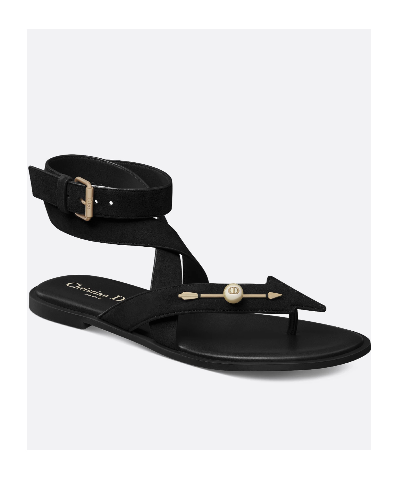 Dior D-vinity Flip Flop Sandals In Black