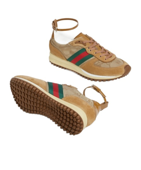Gucci Re-motion Sneakers In Brown