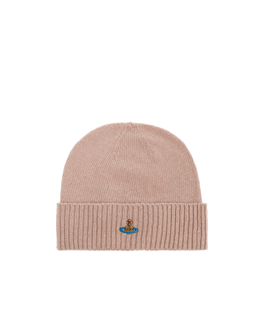 Vivienne Westwood Cuffed Knitted Hat In Pink