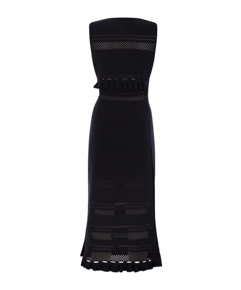 Fabiana Filippi Light Cotton Sleeveless Dress In Blue