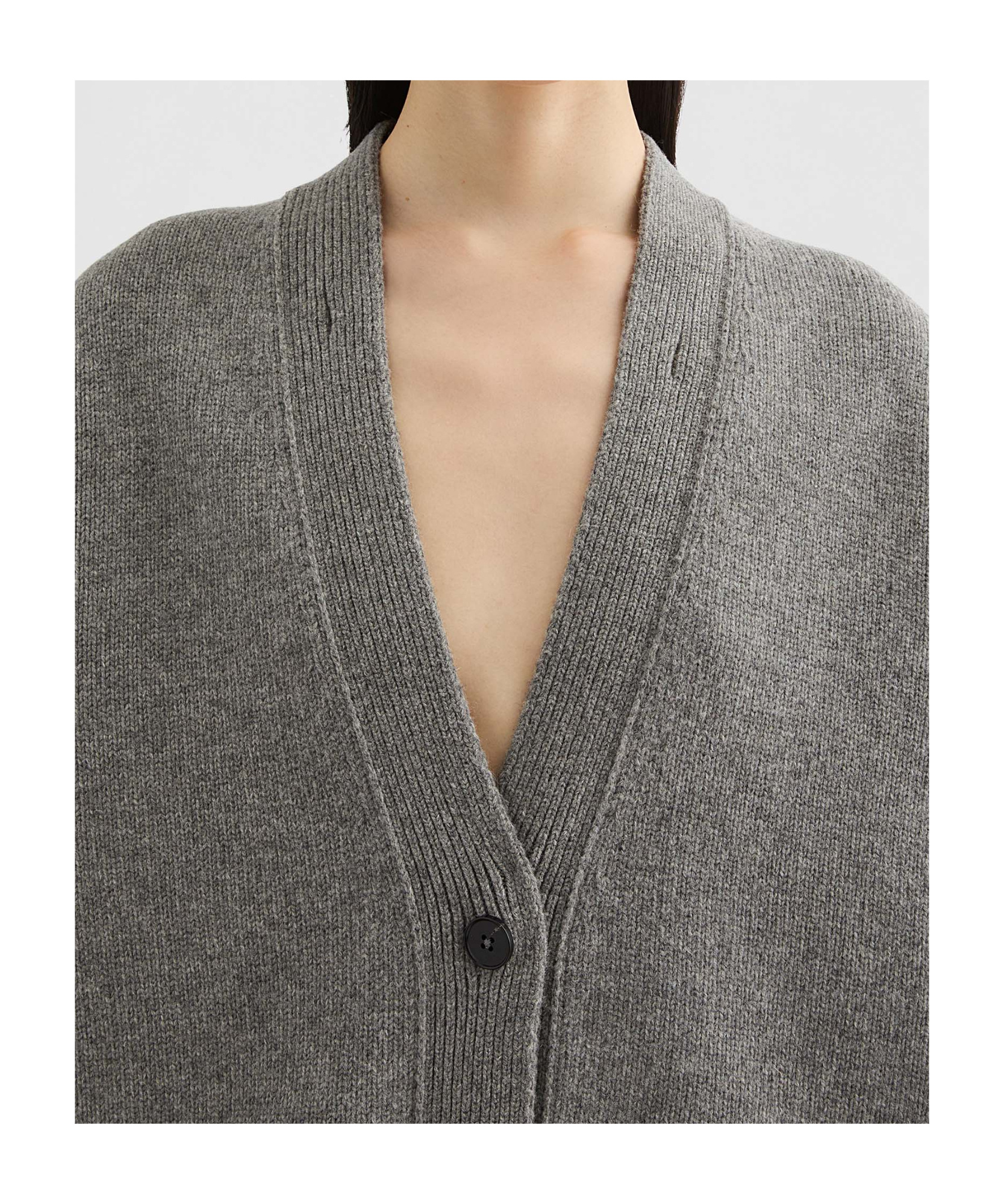 Jil Sander Wool, Cotton, And Cashmere-blend Cardigan In Gray