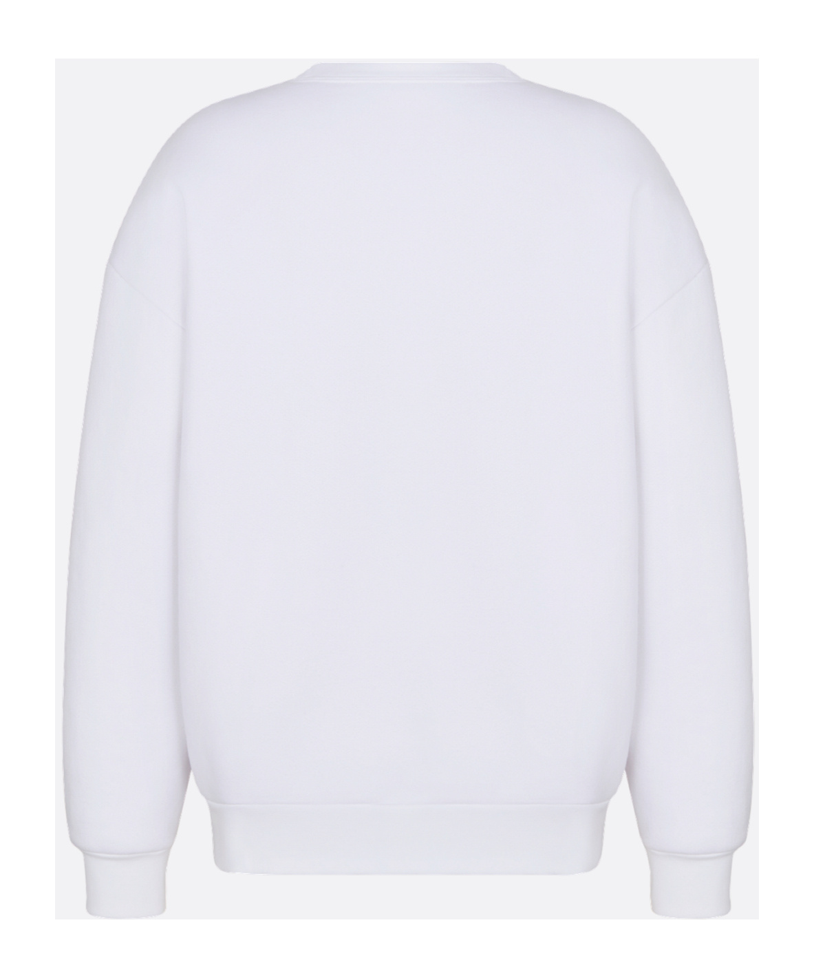 Dior Crew Neck Graphic Print Long Sleeves Sweater In White