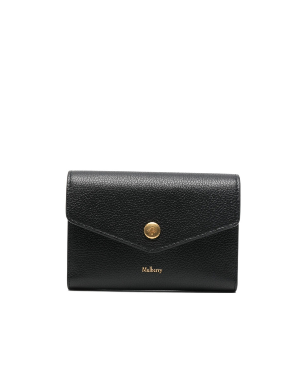 Mulberry Folded Leather Wallet In Black