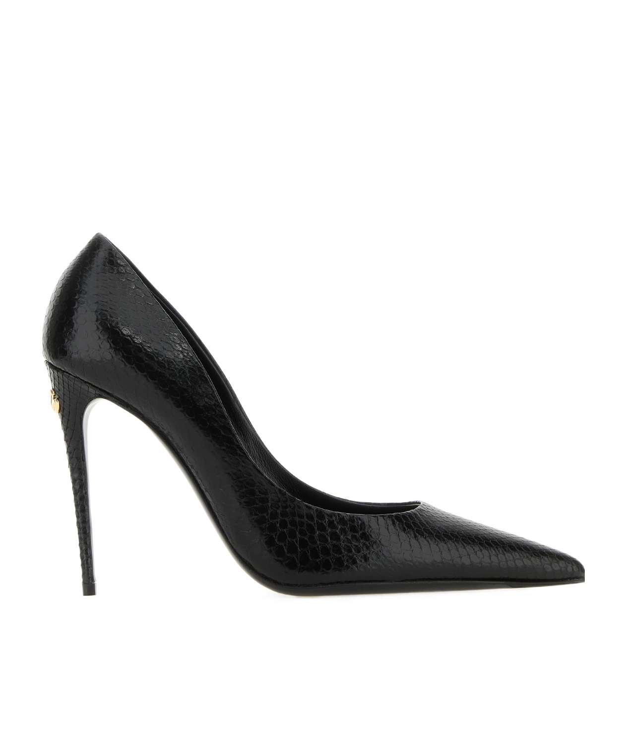 Dolce & Gabbana Black Python Pumps In Black