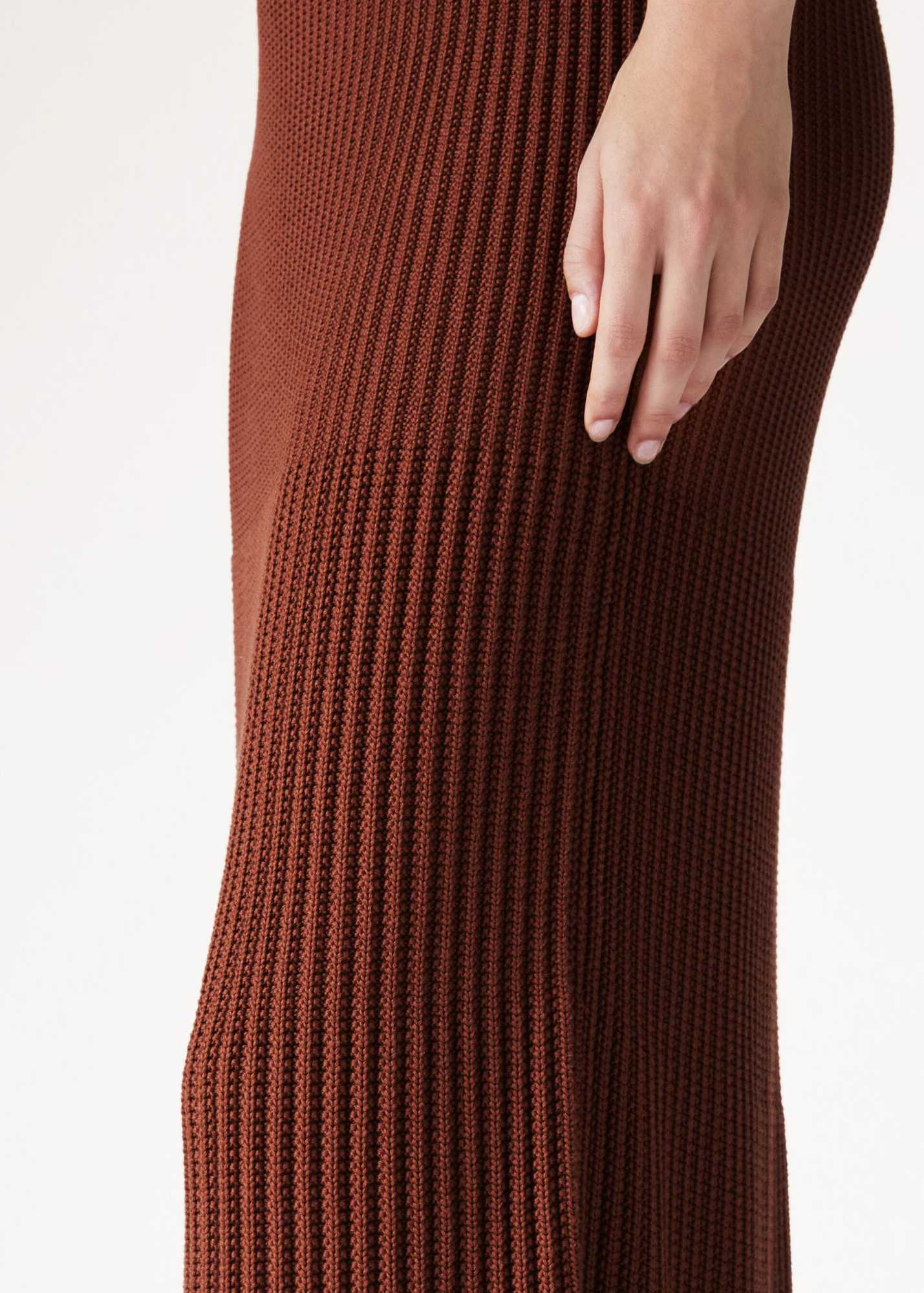 Loro Piana Ikeda Pleated Midi Skirt In Brown