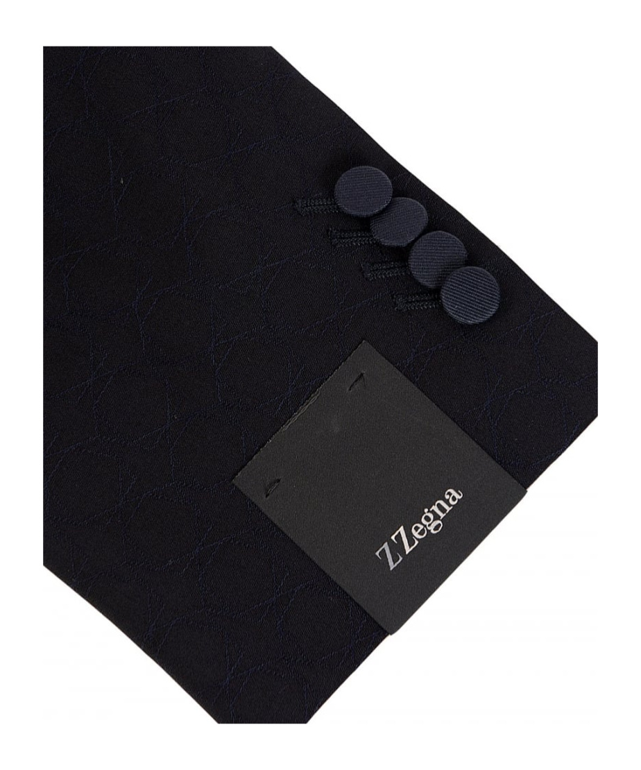 Zegna Z  Single-breasted Tailored Jacket In Black