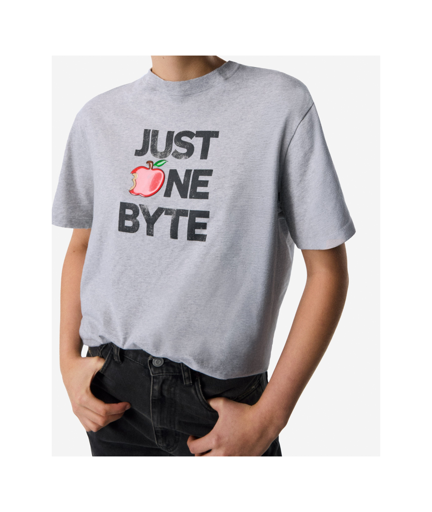 Coperni Disney X Just One Byte Boxy T-shirt In Grey