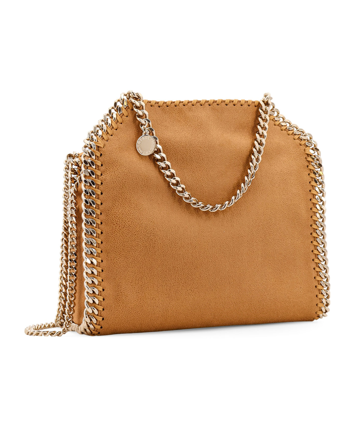 Stella Mccartney Chain Handle Handbag In Brown