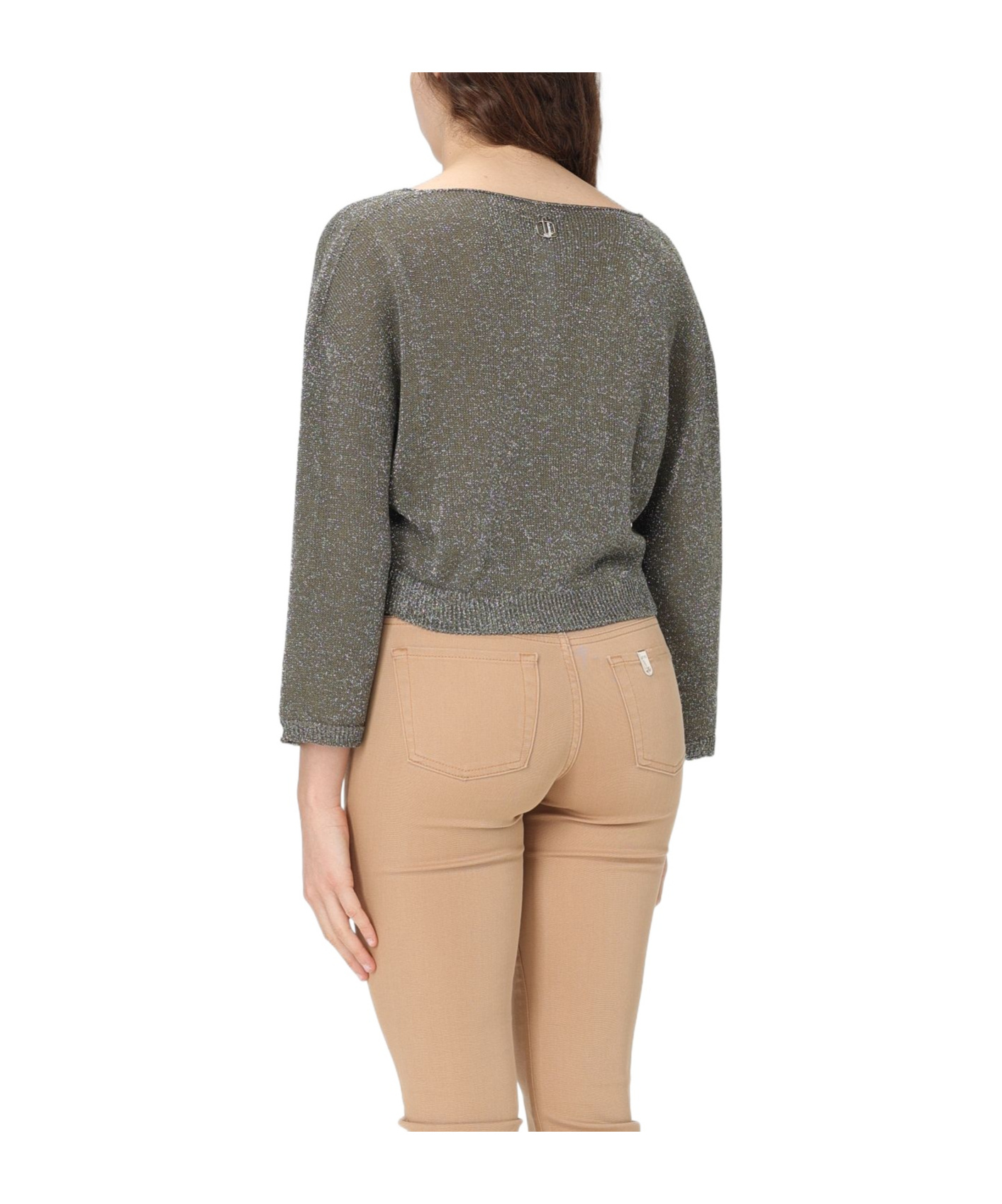 Liu •jo T-shirt Liu Jo Woman Color Green In Gray