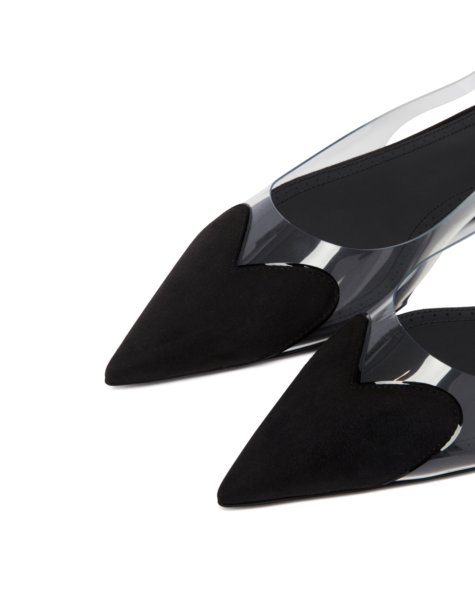 Alaïa Slingback Pointed-toe Ballet Flats In Black