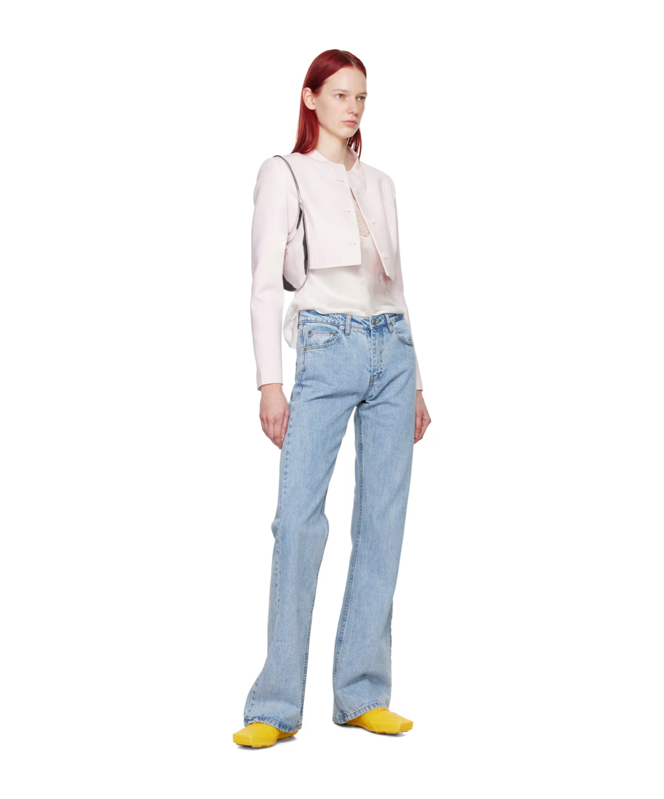 Coperni Long-sleeved Button Casual Jacket In Blue