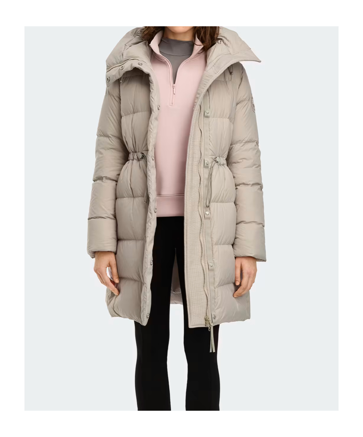 Canada Goose Montgomery Coat Tonal Label In Gray