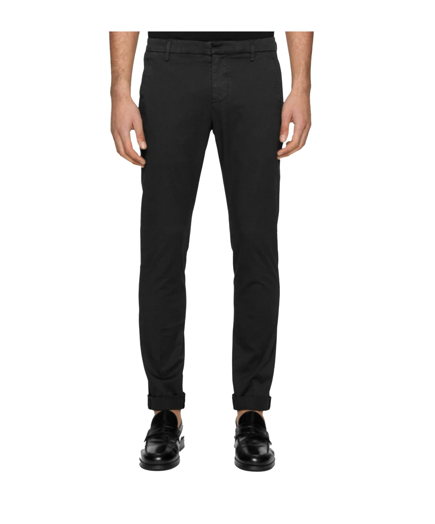 Dondup Belt Loops Slacks In Black