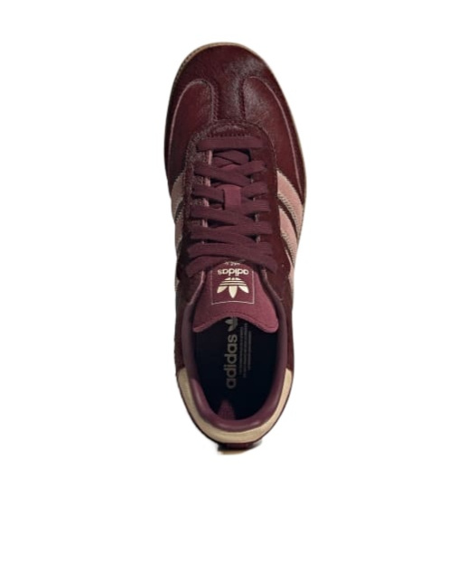 Shop Adidas Originals Samba Og 'maroon/sand Strata/pony' Sneakers In Red