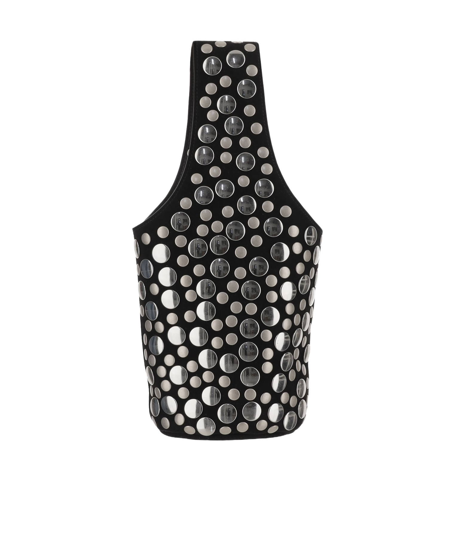 Khaite Livia Small Studded Suede Bucket Bag