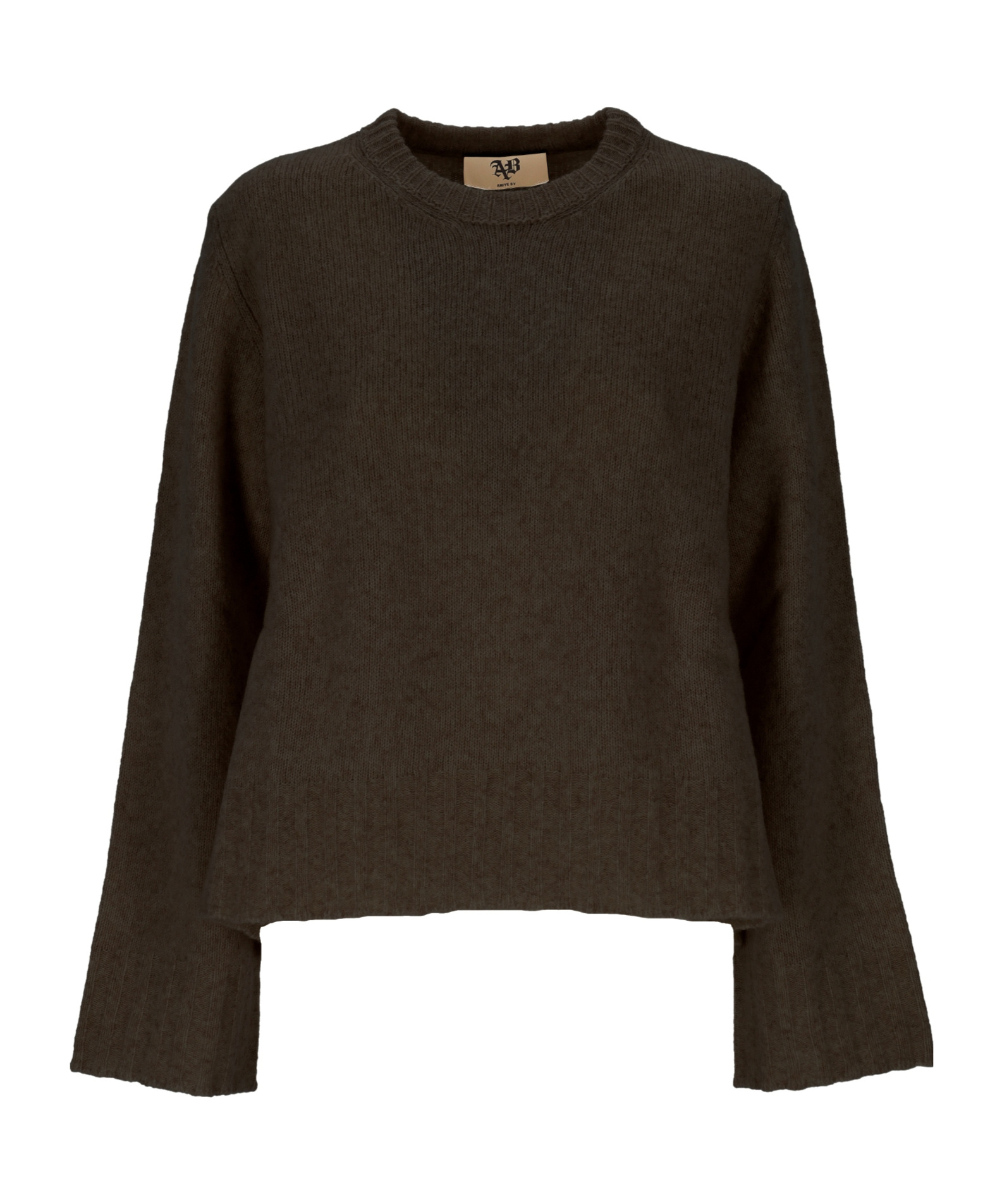 Aniye By Crew Neck Long Sleeve Sweater In Brown