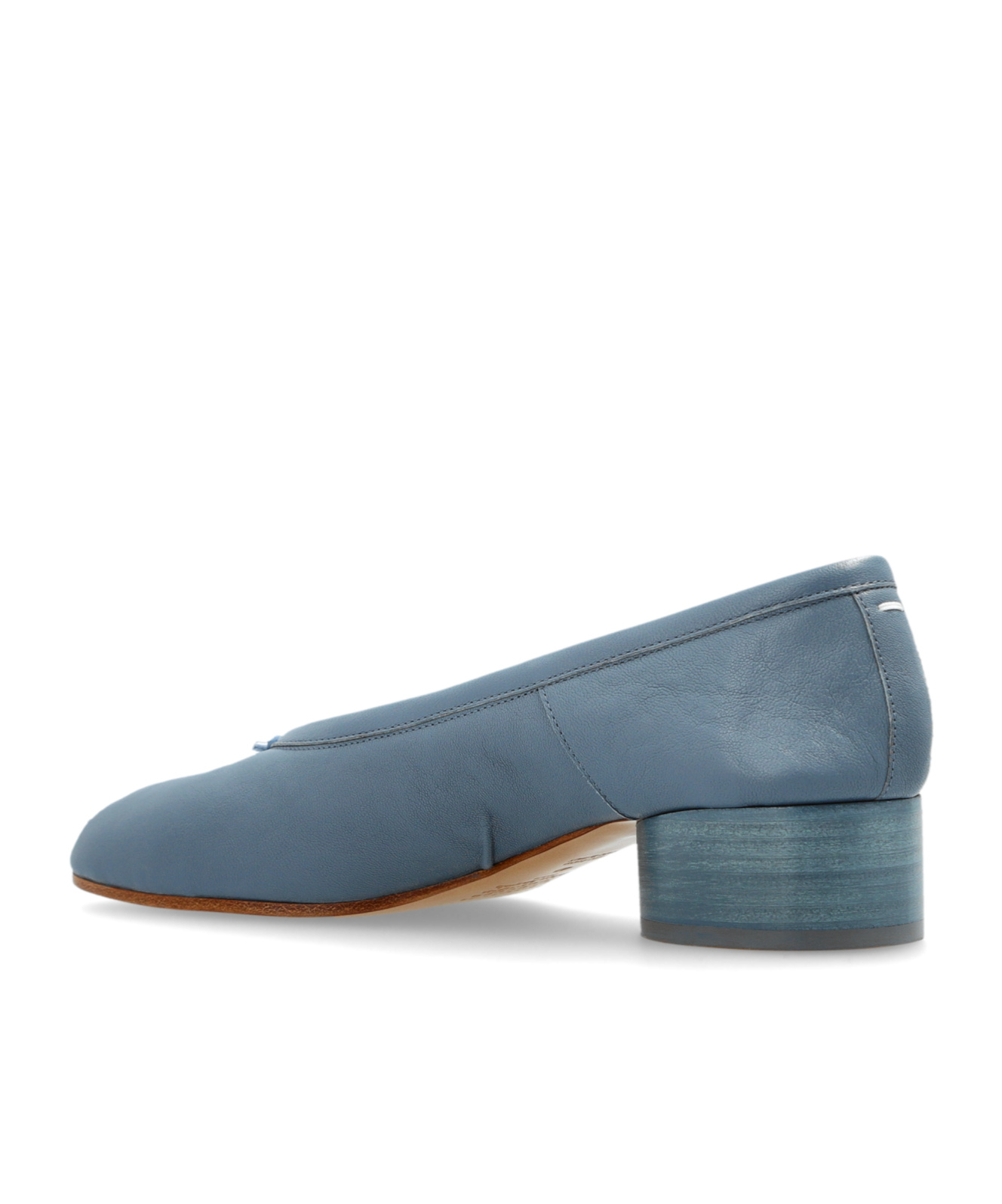 Maison Margiela Tabi Toe Heeled Shoes In Blue