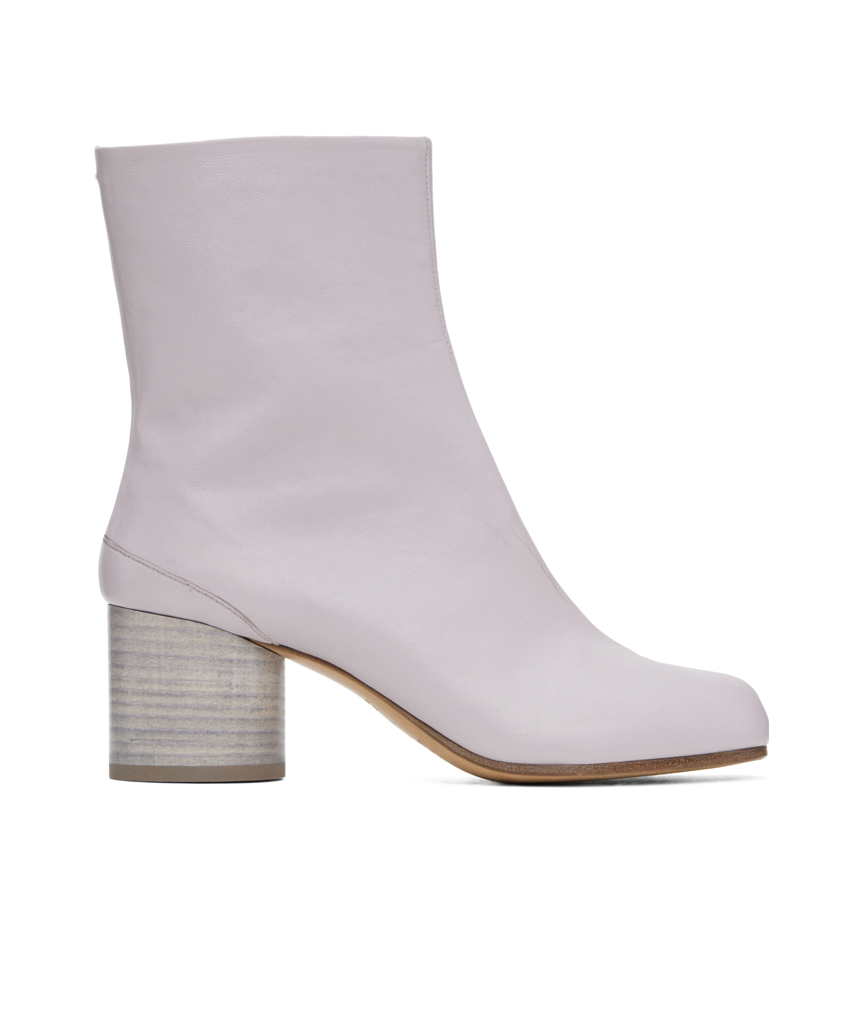 Maison Margiela Purple Tabi Ankle Boots In Gray