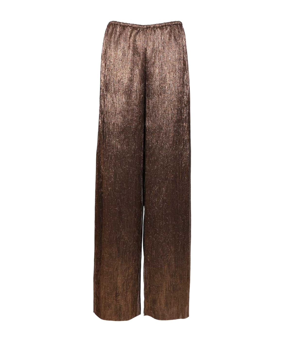 Forte Forte Elastic Waist Casual Pants In Brown