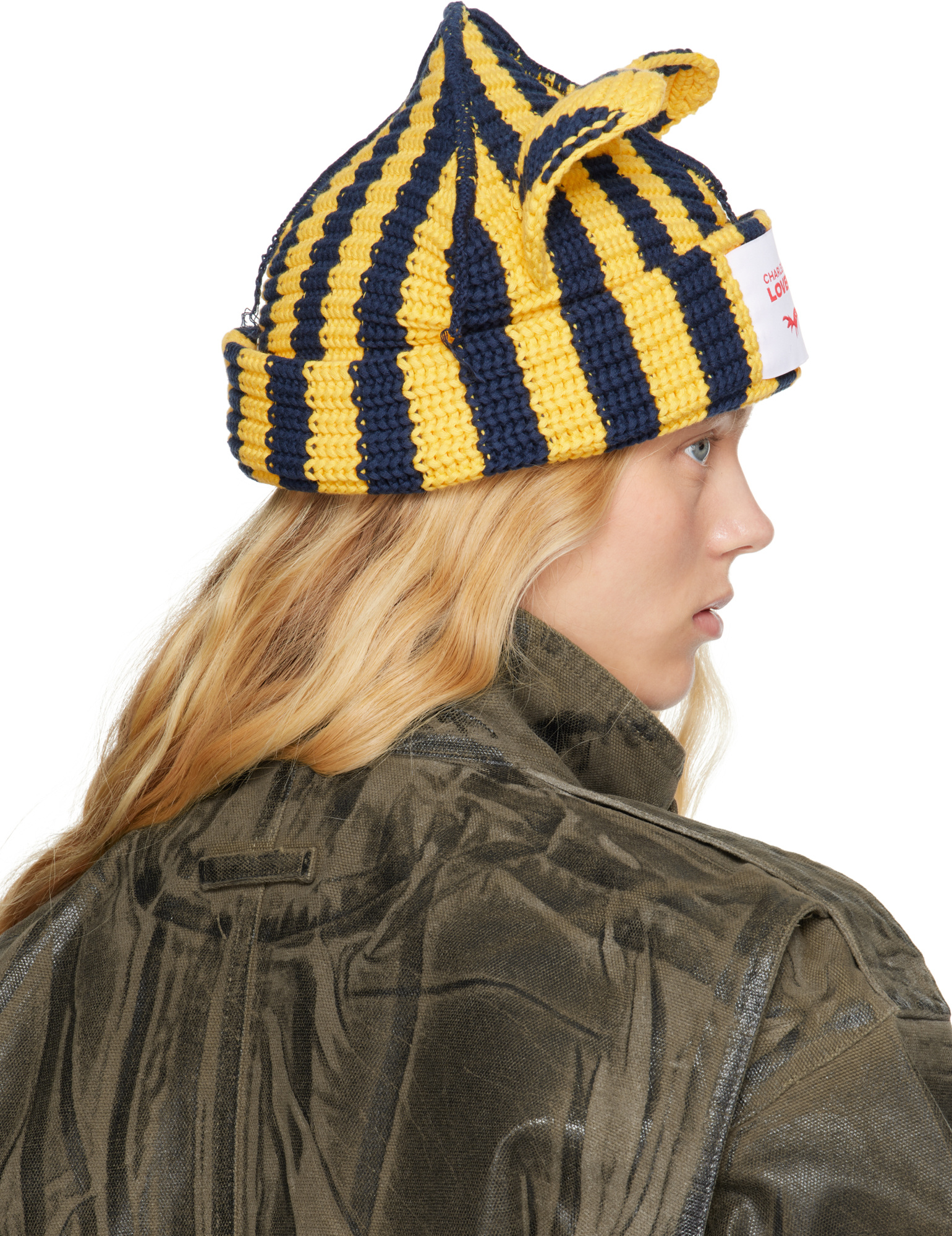 Charles Jeffrrey Loverboy Animal Design Beanie In Multicolor