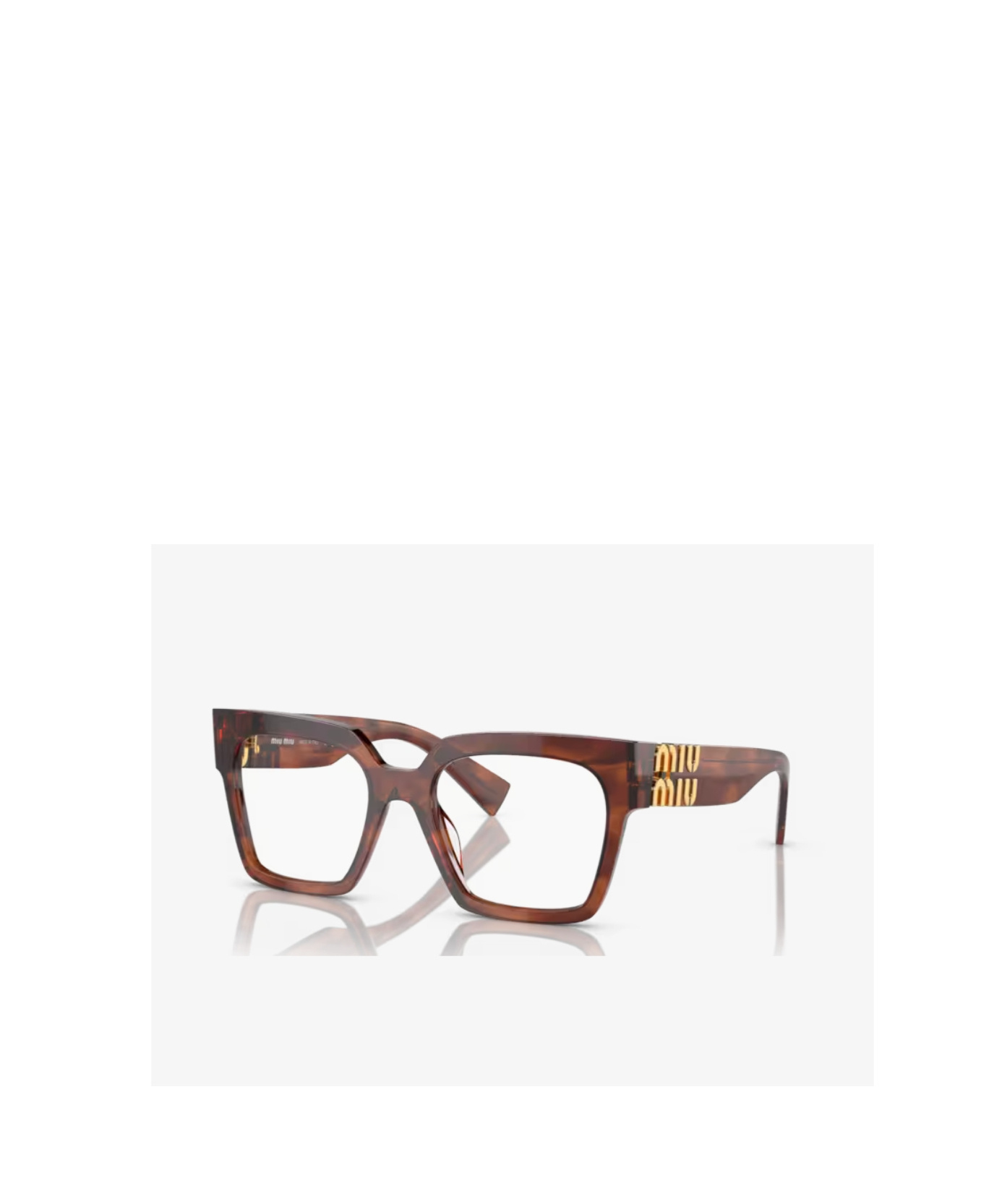 Miu Miu Logo Flat Mirror In Multi
