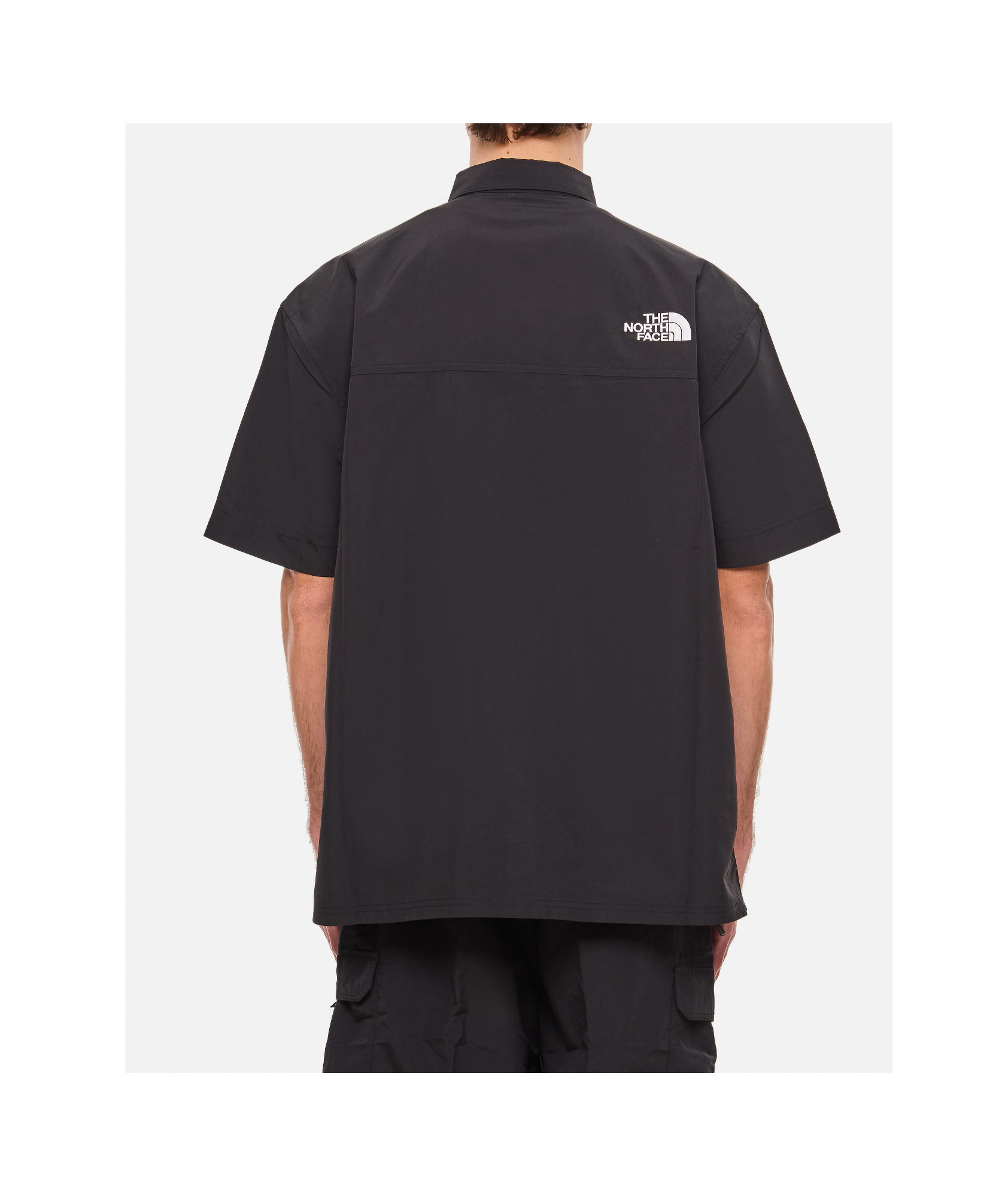 Shop The North Face Logo Embroidered Shirt In Black