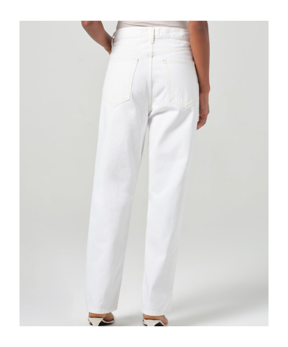 Agolde Belt-loop Jeans In White