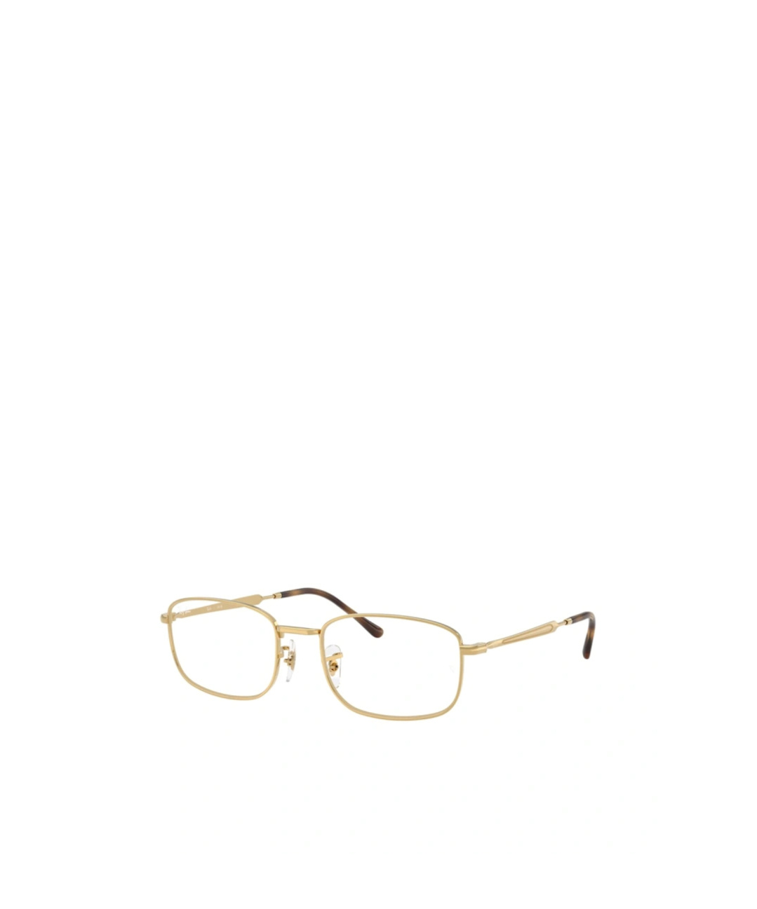 Ray Ban Geometric Frame Plain Mirror In Gold