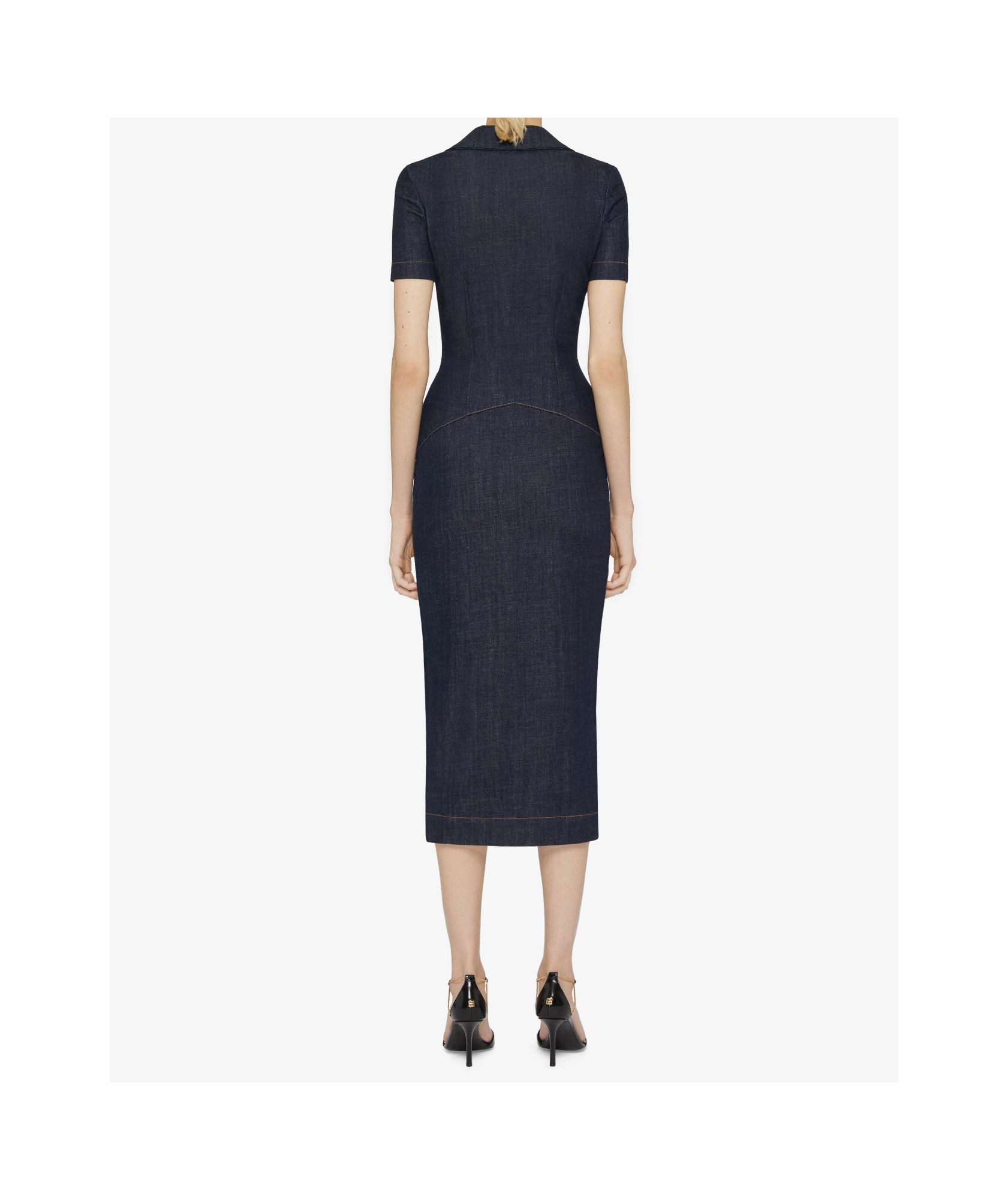 Givenchy Dress In Denim With 4g Emblem In Blue
