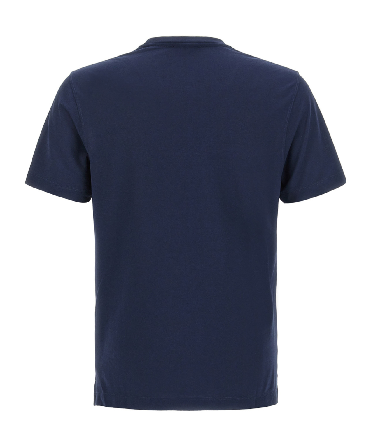 Zanone Crew Neck Plain Short Sleeves T-shirt In Blue