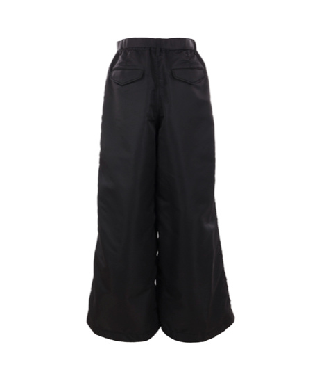SACAI BELTED WIDE-LEG TROUSERS