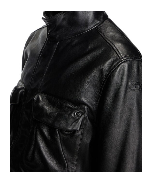 Diesel L-gast Jacket In Black