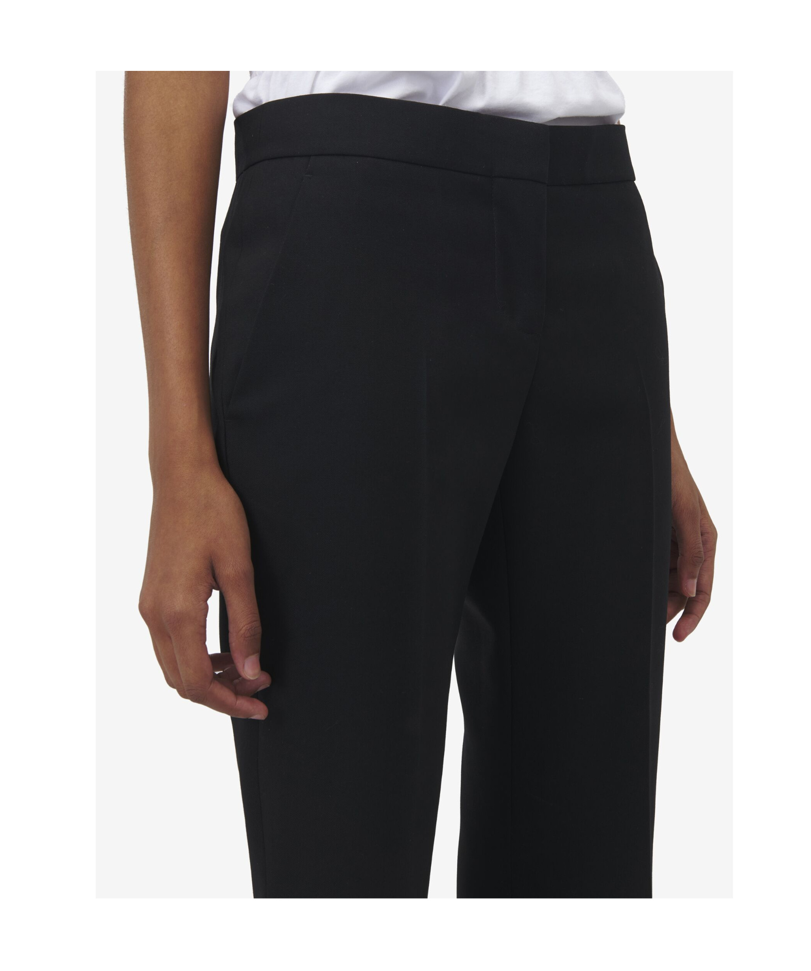 Alexander Mcqueen Alexander Mc Queen Black Wool Trousers In Black