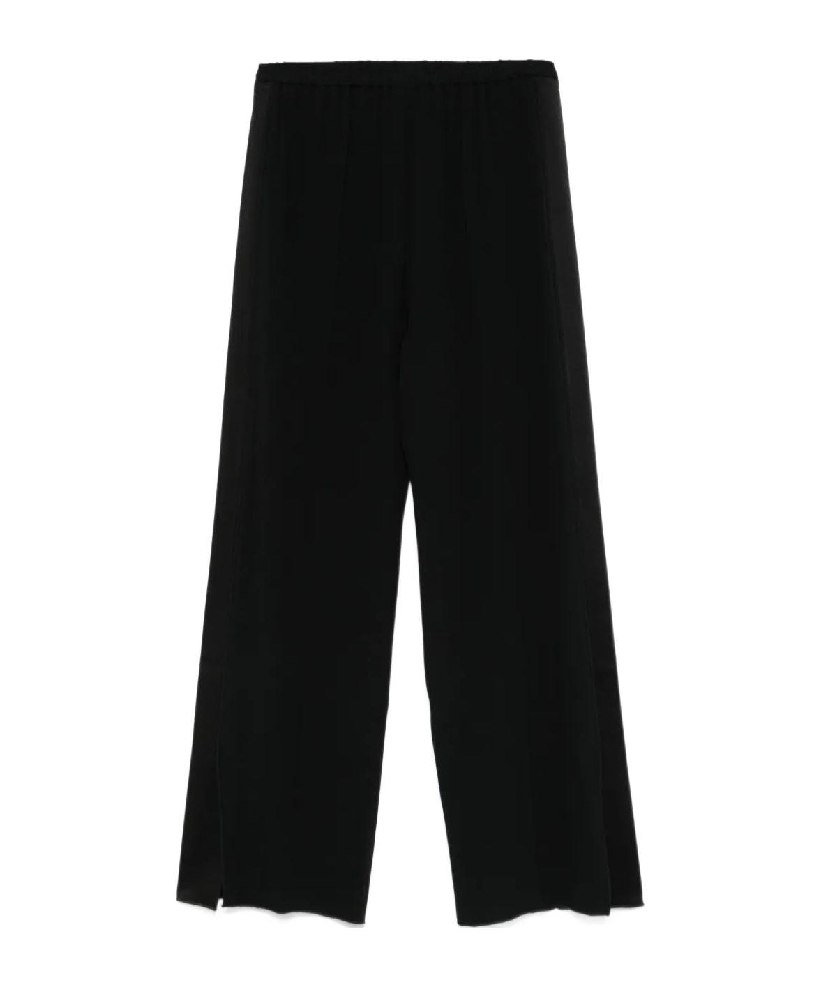 Forte Forte Elastic Waist Casual Pants In Black