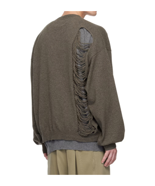 Magliano Brown Layered Sweater In Green