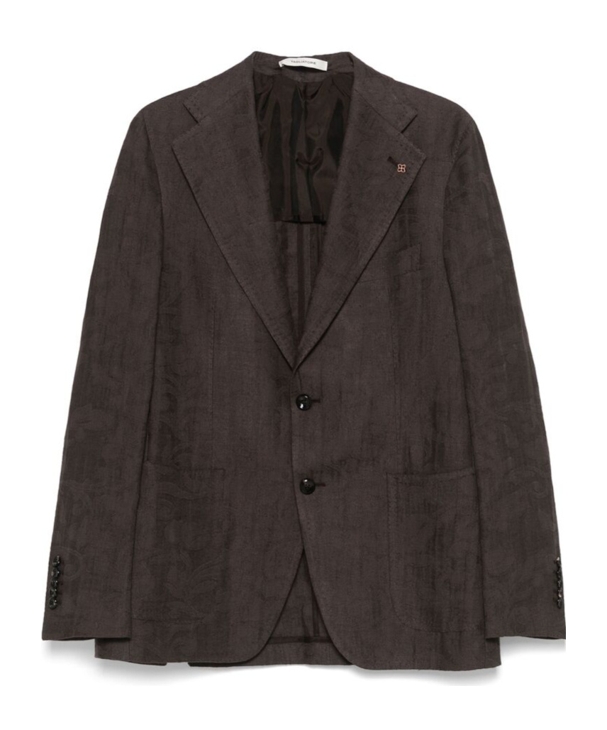 Shop Tagliatore Long-sleeved Suit Coat In Black