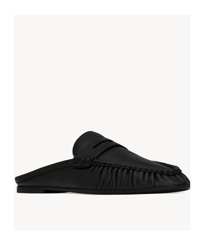 SAINT LAURENT ROUND HEAD MULLER SHOES