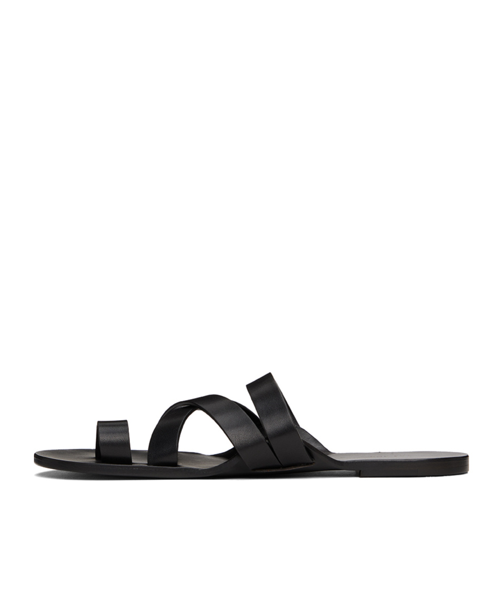 The Row Kris Cross-strap Sandals In Black