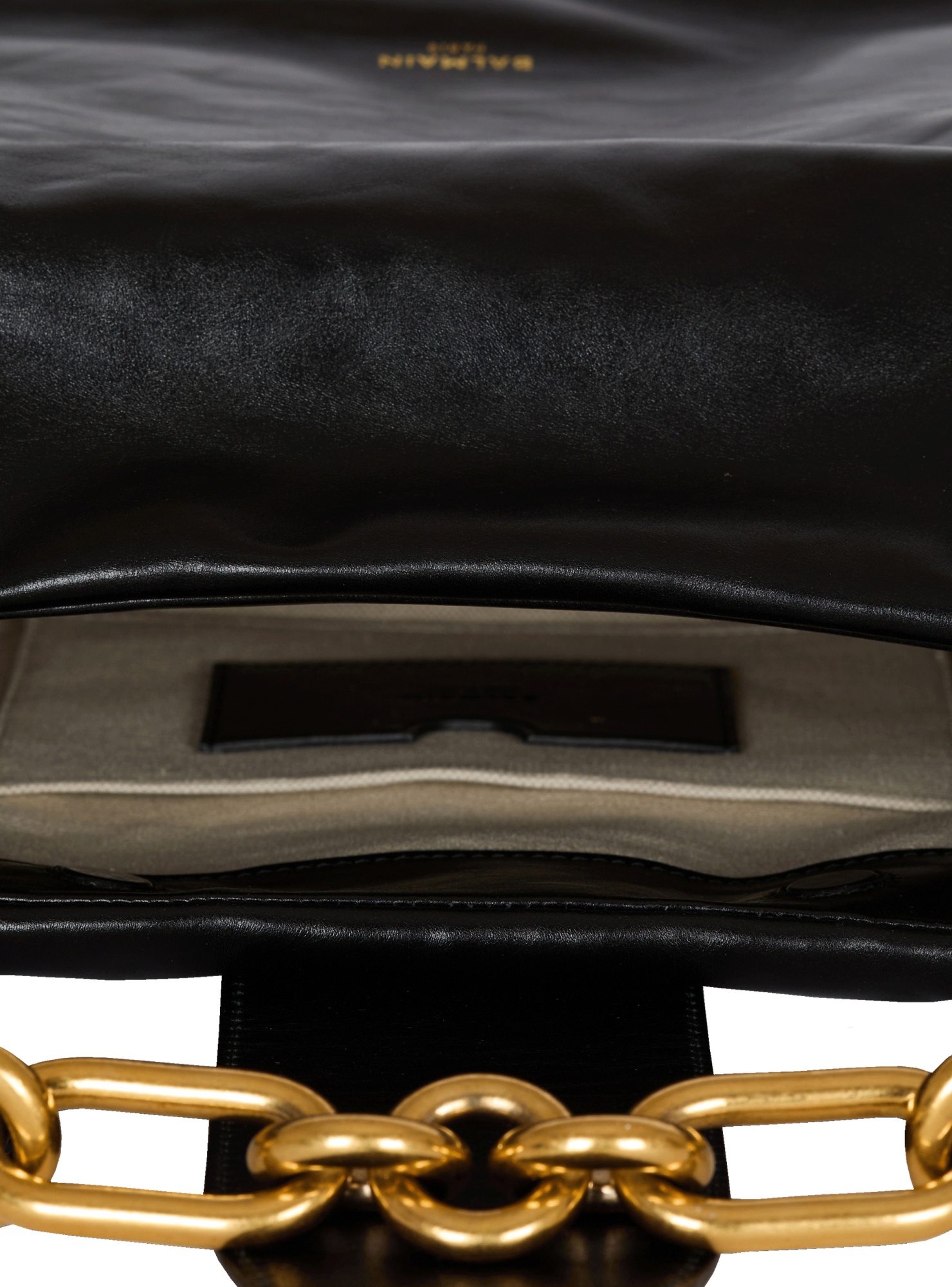 Balmain Sync Hobo Bag In Calfskin Leather In Black