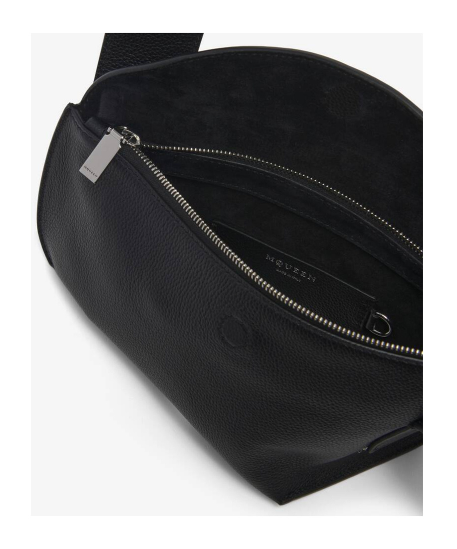 Alexander Mcqueen T-bar Sling Pebbled-leather Shoulder Bag
