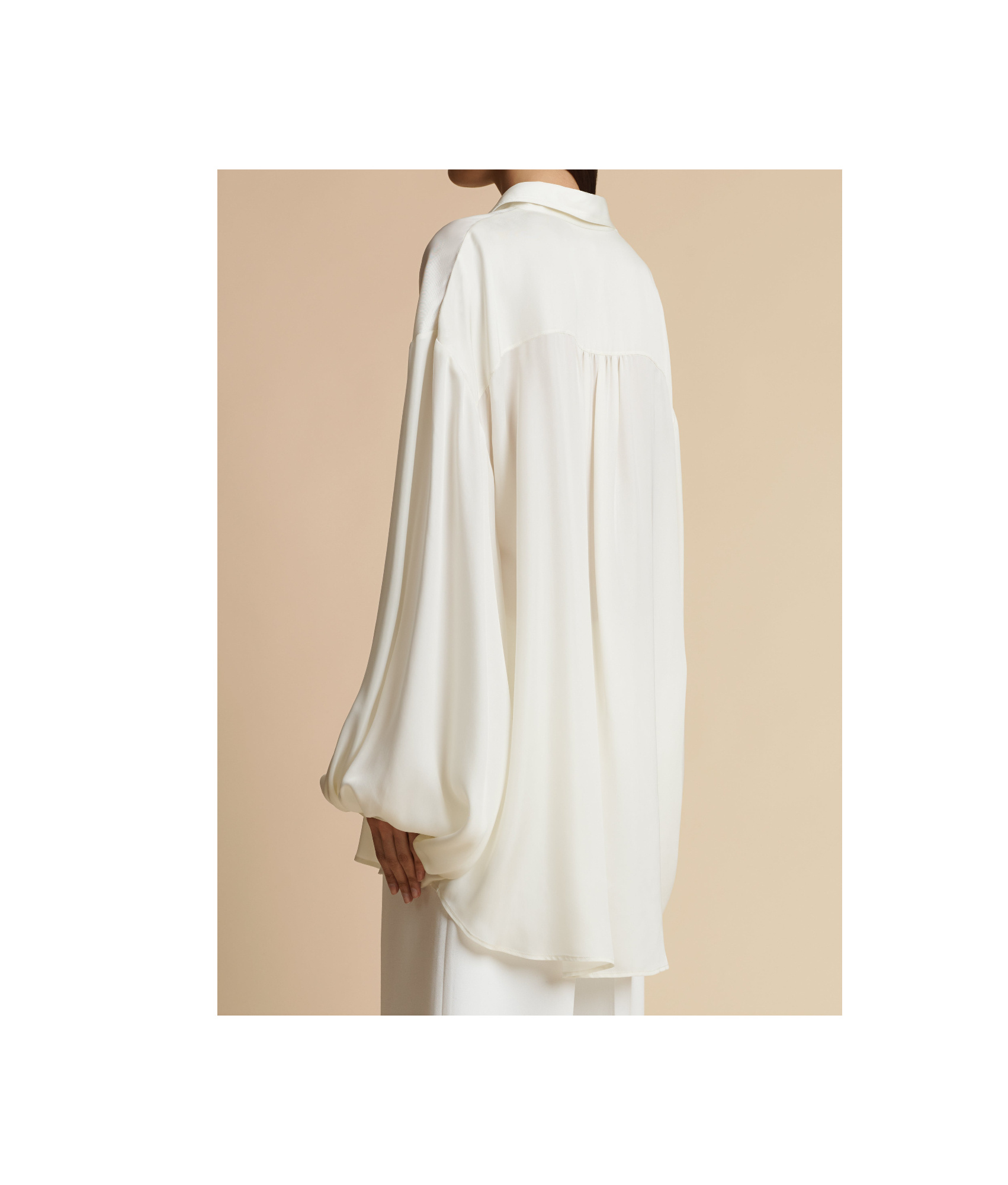 Khaite Bam Long-sleeved Shirt In Nude